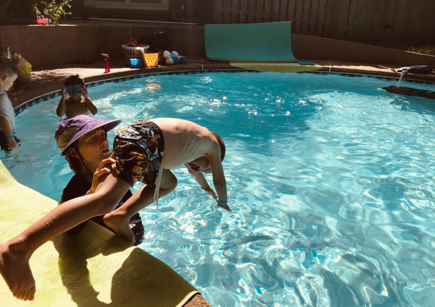Intermediate swim lessons in Waco