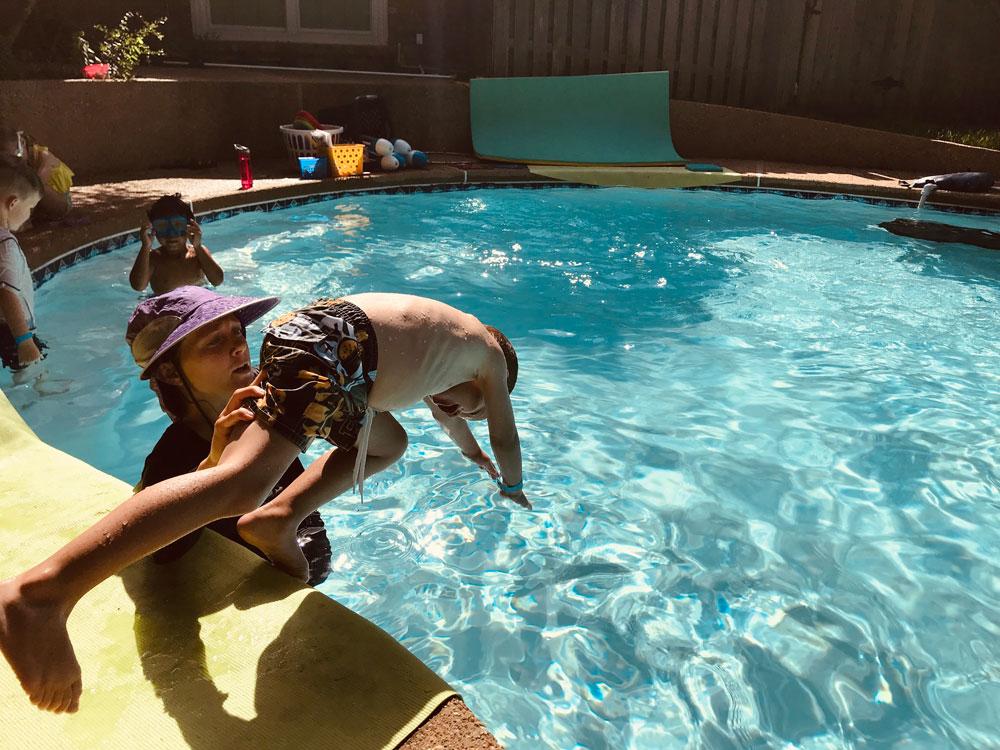 Intermediate swim lessons in Waco