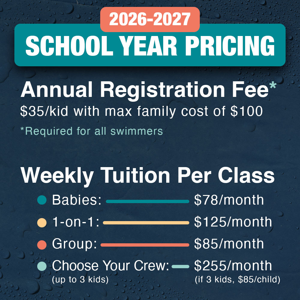 Affordable group and private swimming lessons